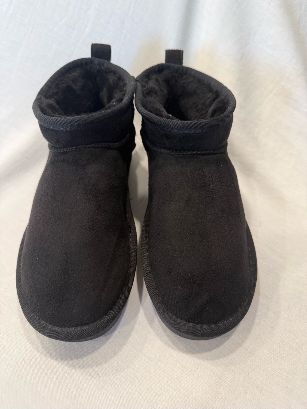 Cushionaire Black Suede "Hip" Ultra Mini Memory Foam Boots Size 7